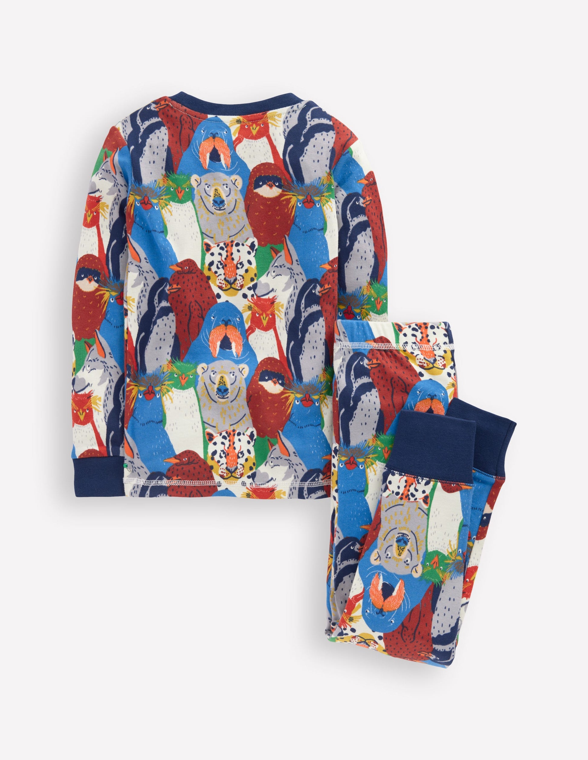 Snug Long John Pyjamas-Multi Arctic Audience-2