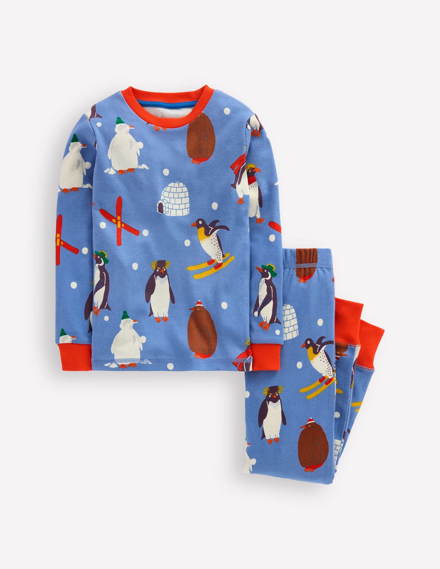Snug Glow-In-The-Dark Pyjamas-Blue Penguins