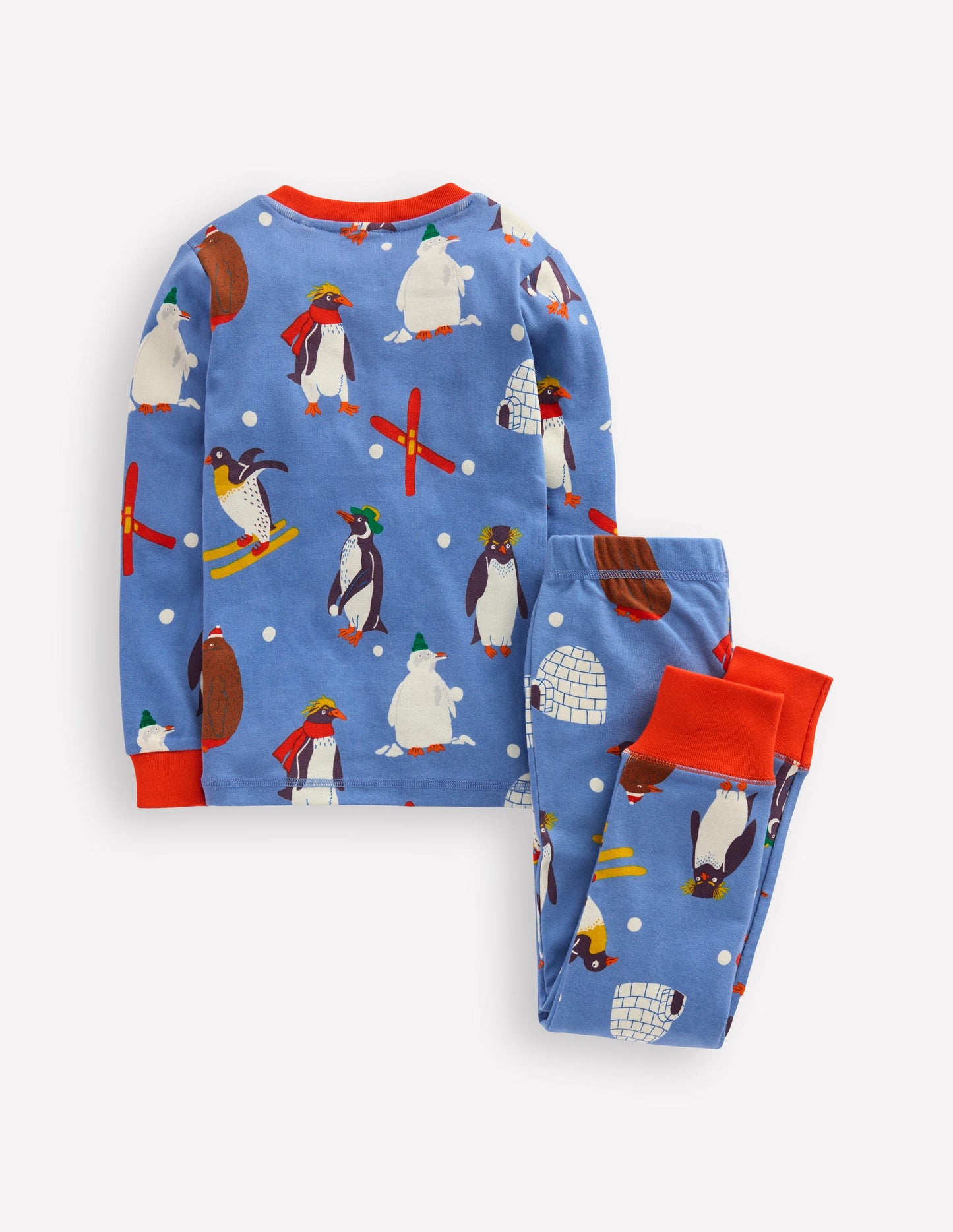 Snug Glow-In-The-Dark Pyjamas-Blue Penguins