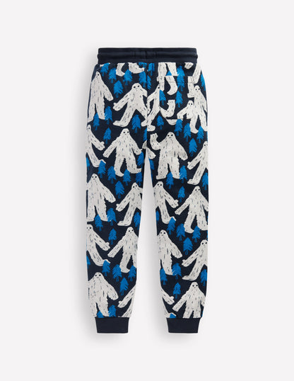 Printed Comfy Joggers-Yetti-2
