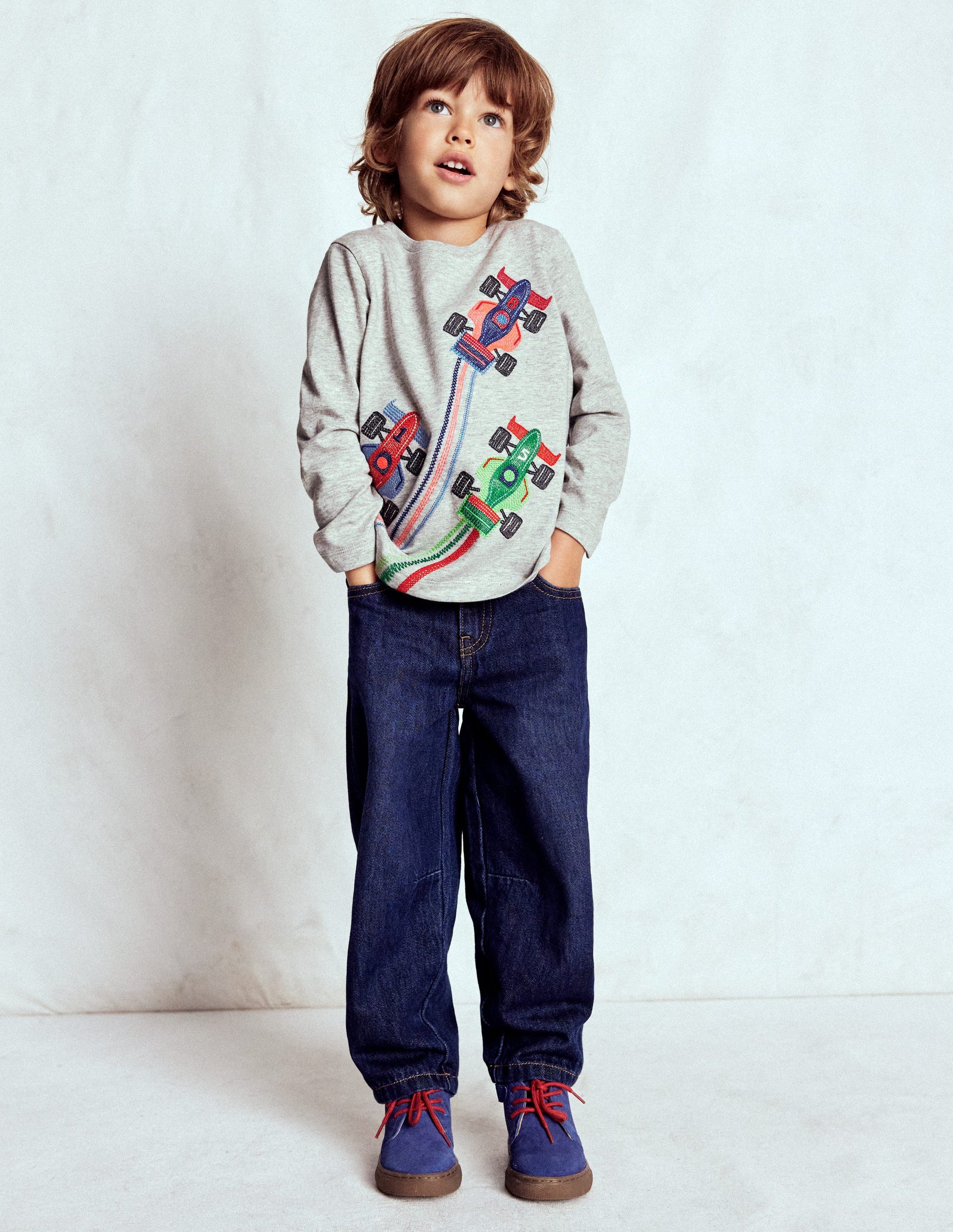 Superstitch Long Sleeve Top-Racing Cars-2