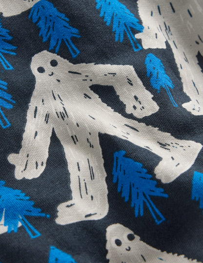 Everyday Printed Sweatshirt-Directoire Blue Yetti-4