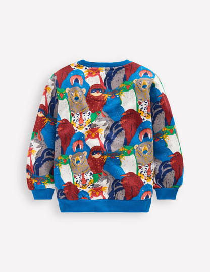 Everyday Printed Sweatshirt-Multi Arctic Audience-3