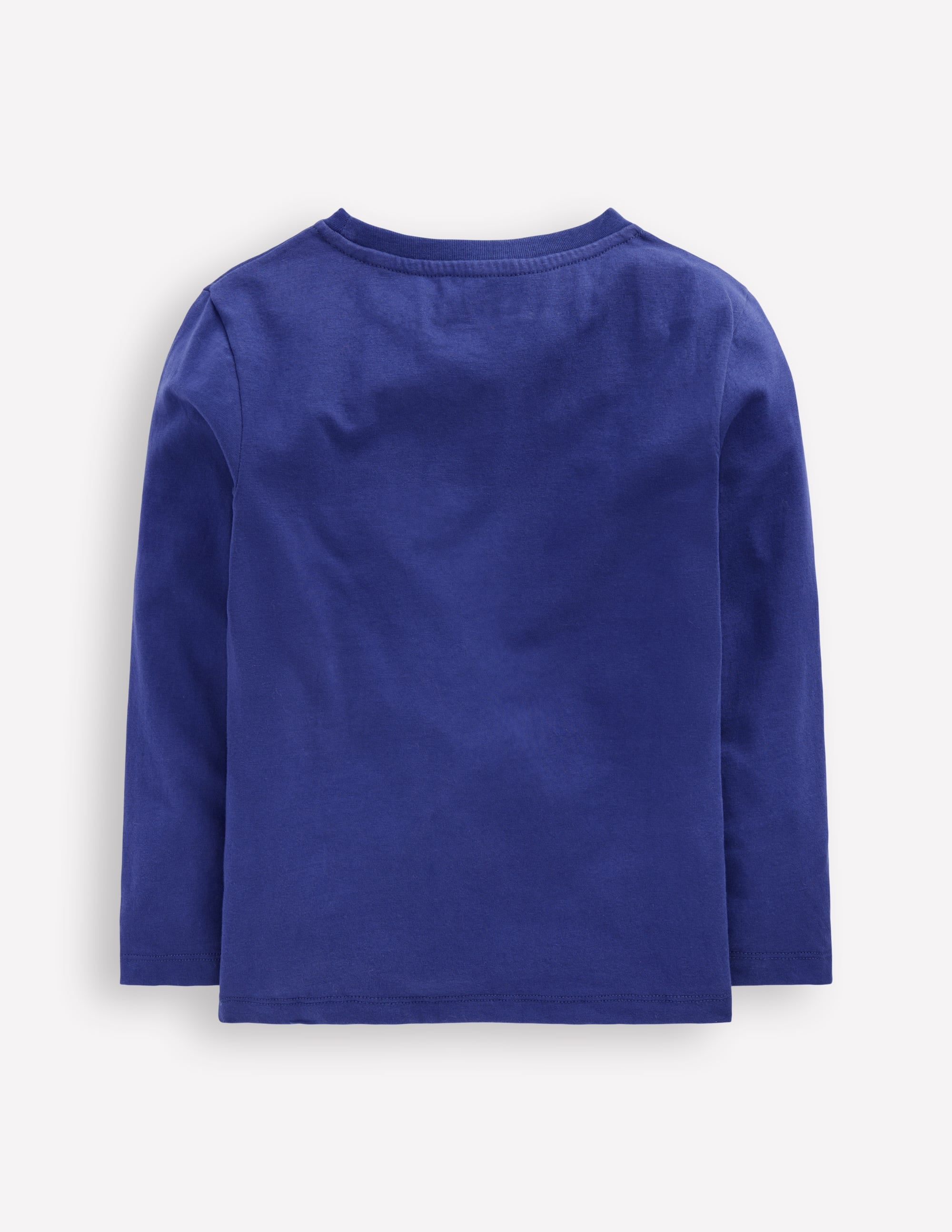 Long Sleeve Appliqué T-shirt-Twilight Blue Moon Explorer - Image 2
