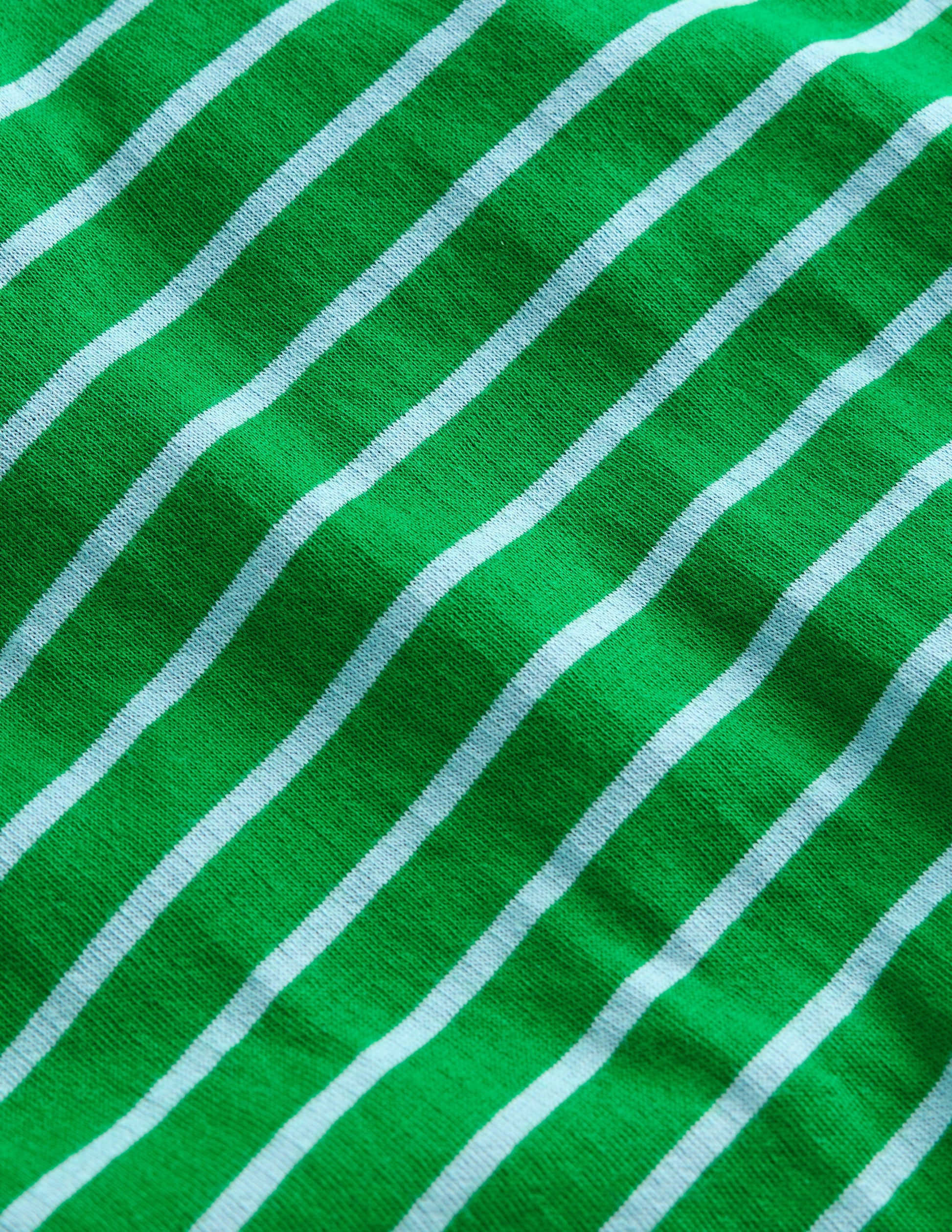 Reversible Long Sleeve T-Shirt-GREEN TAMBOURINE / BLUE-4