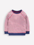 Reversible Long Sleeve T-Shirt-Mars Red/ Medieval Blue