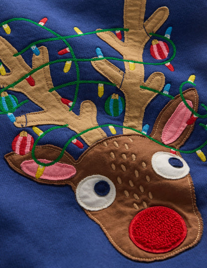 Cosy Festive Sweatshirt-Reindeer-3