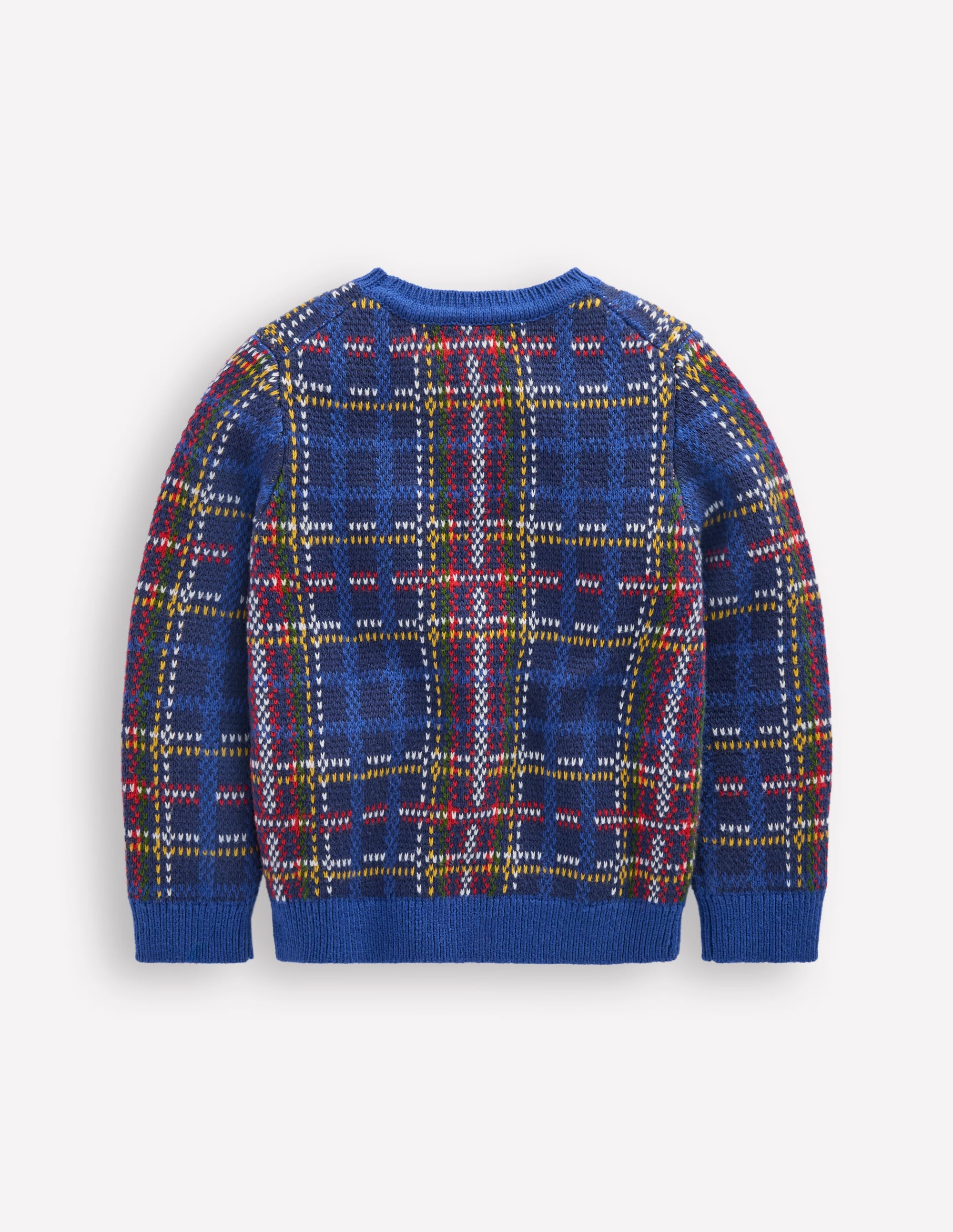 Heritage Check Jumper-Medieval Blue Check - Image 4