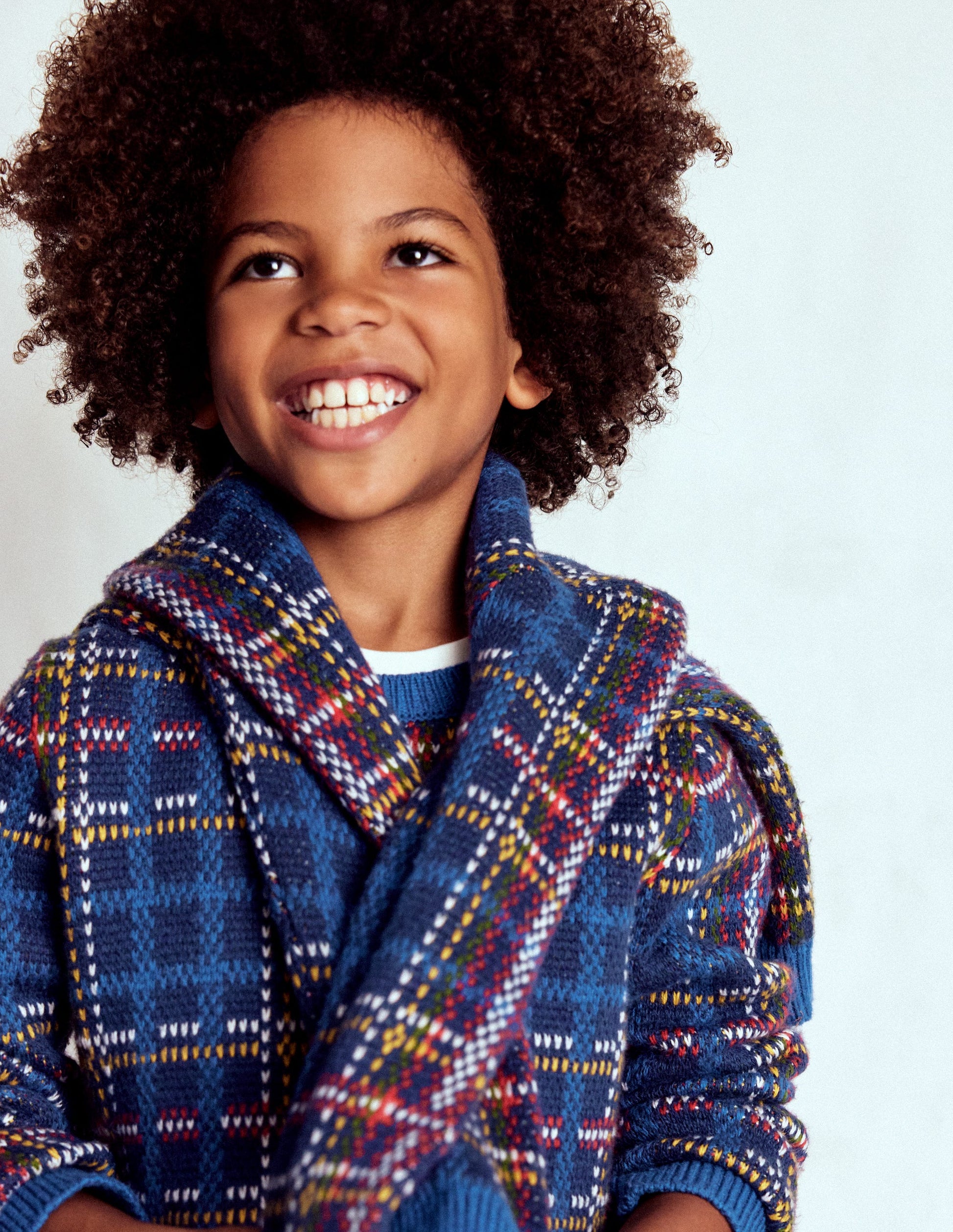 Heritage Check Jumper-Medieval Blue Check-3