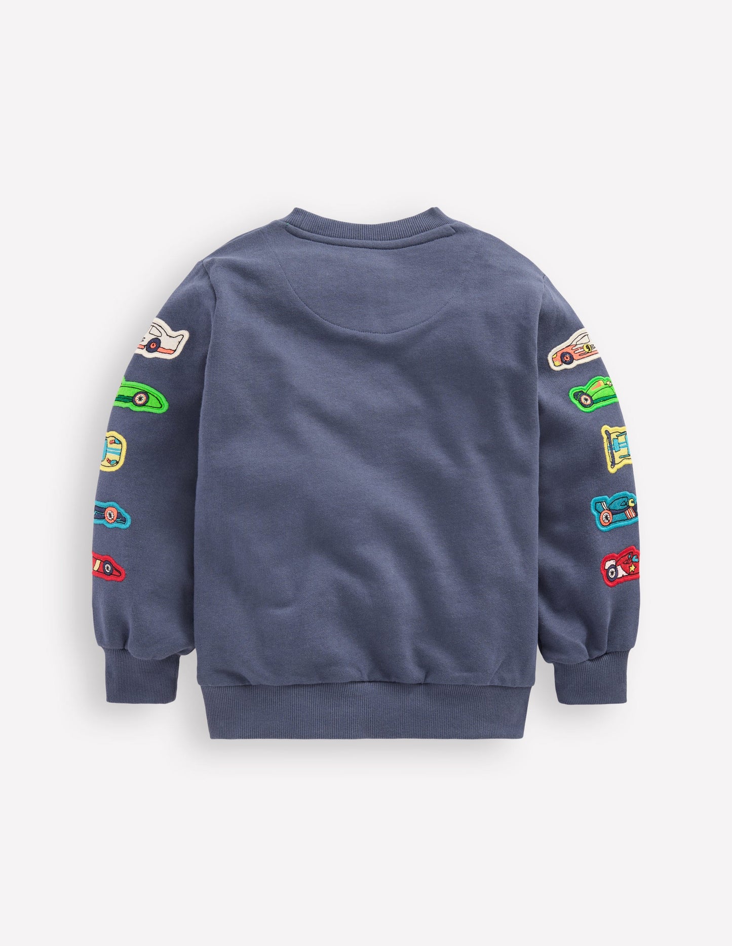 Applique Sweatshirt-Vintage Indigo Cars