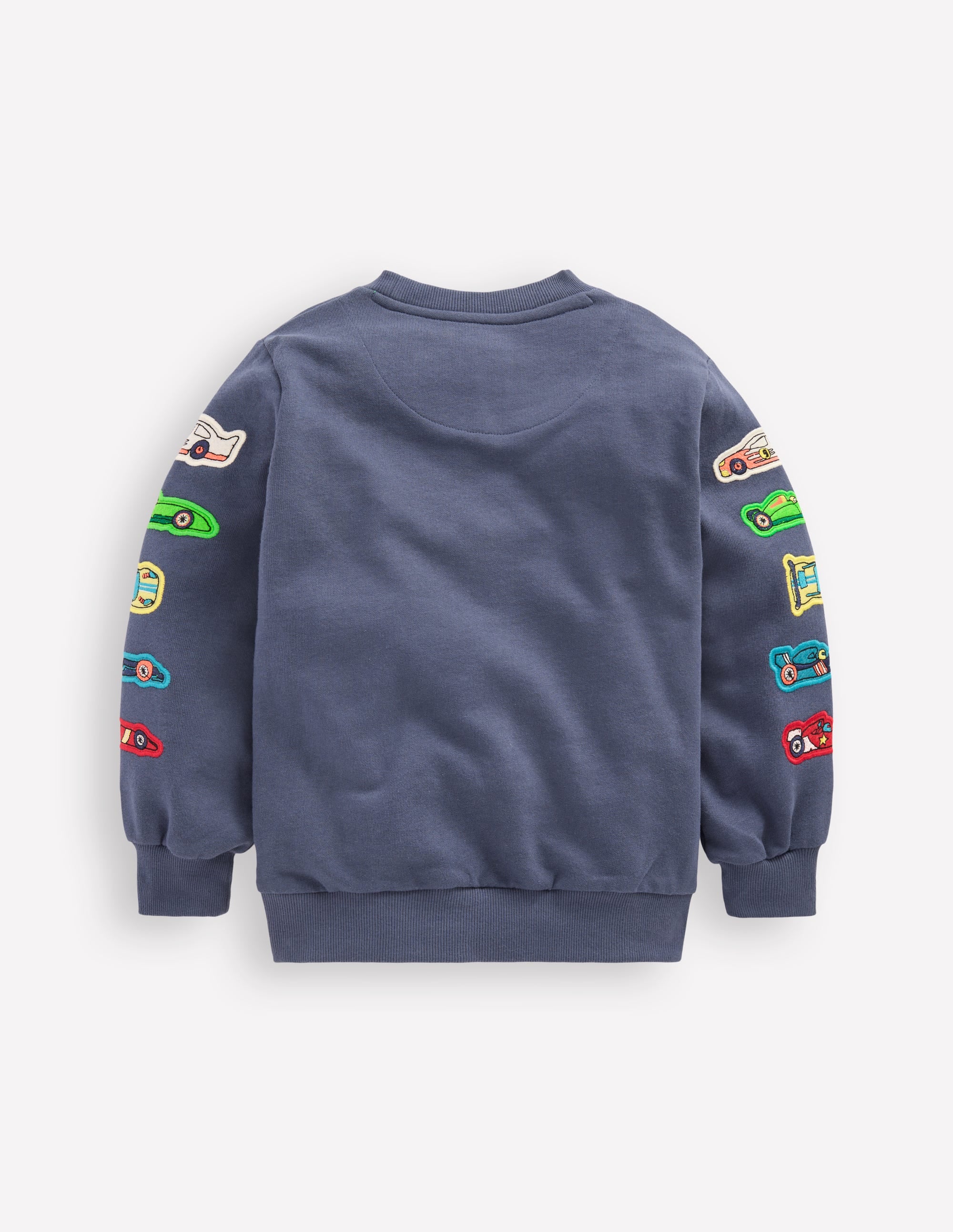 Applique Sweatshirt-Vintage Indigo Cars - Image 5