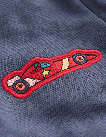 Applique Sweatshirt-Vintage Indigo Cars-6
