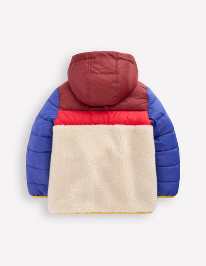 Borg Mix Jacket-Multi-5