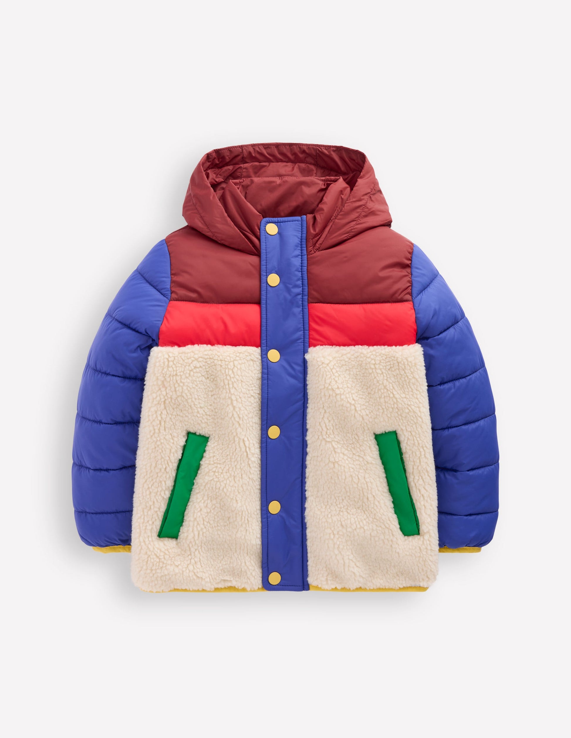 Borg Mix Jacket-Multi-7