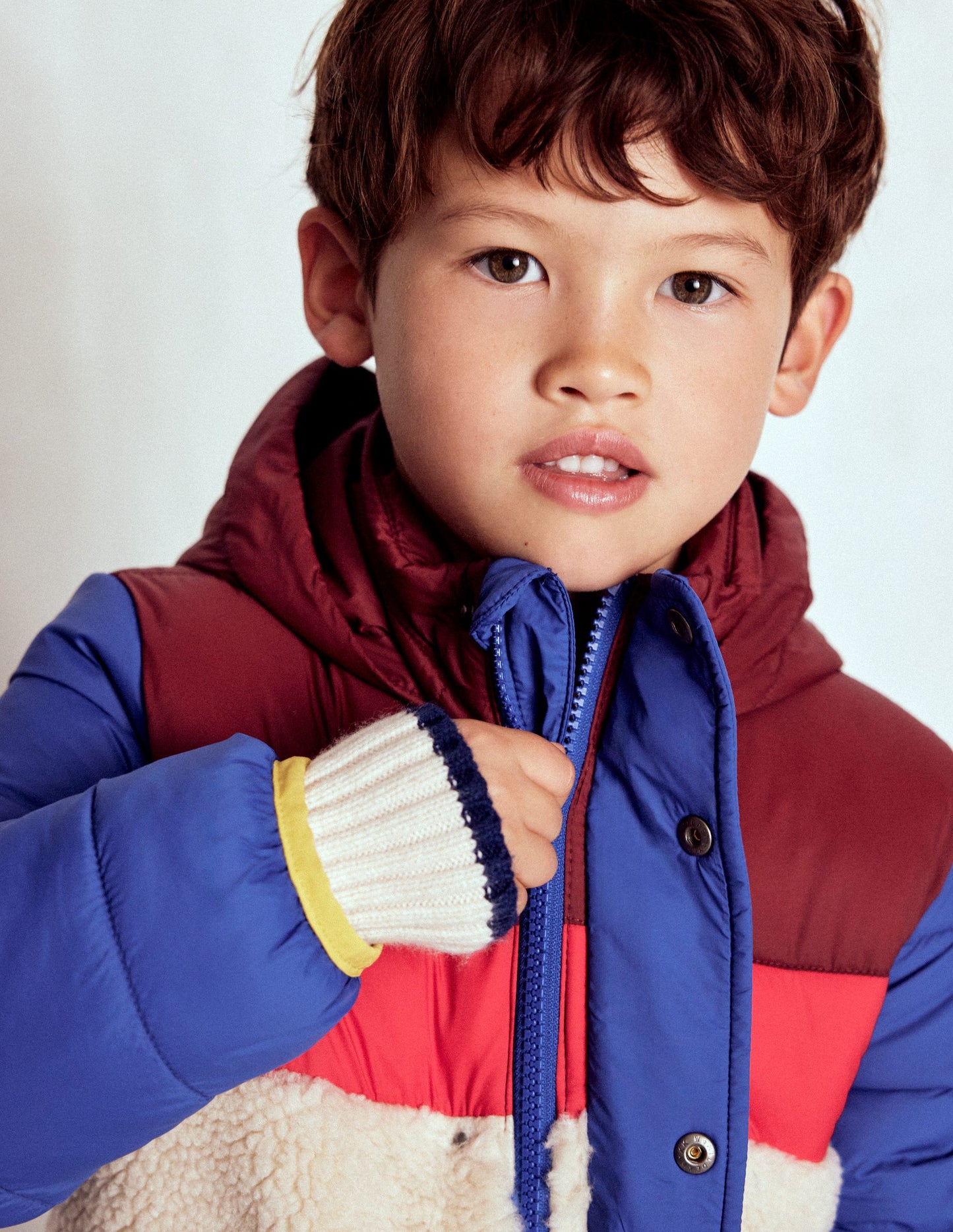 Borg Mix Jacket-Multi