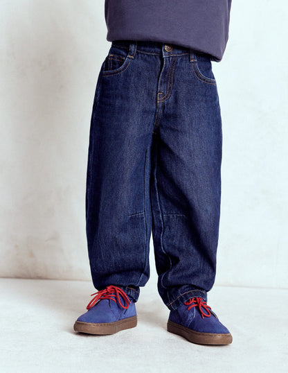 Barrel Jeans-Mid Wash-1