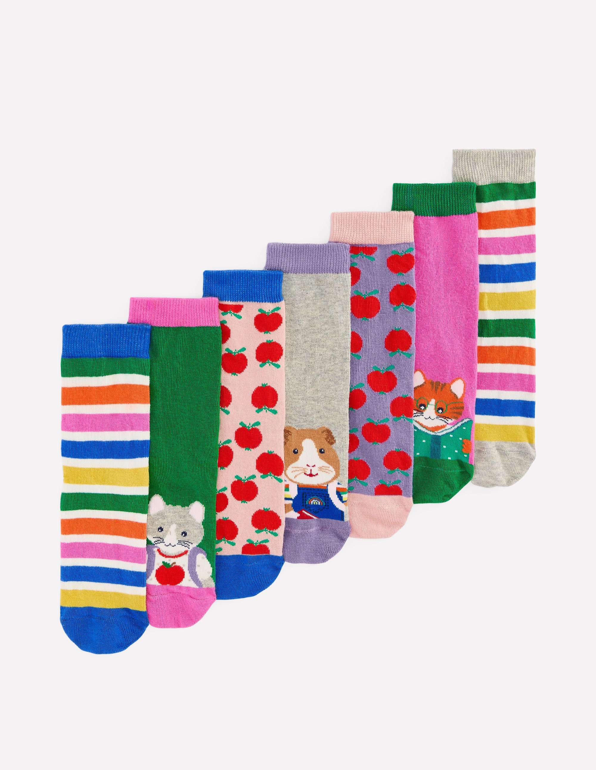 Socks 7 Pack-School Animals - Image 1