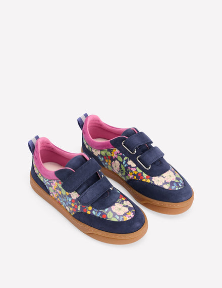 Colourblock Low Tops-Floral