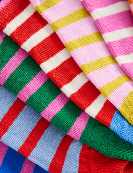 7-Pack Trainer Socks-Multi Stripe