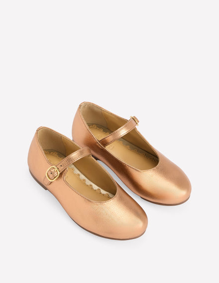 Mary Jane Shoes-Bronze