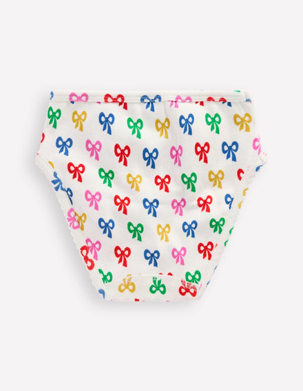 7-pack Pants-Multi Bow/Stripe