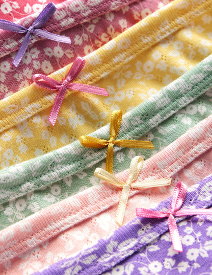 7-pack Pointelle Pants-Multi Ditsy Vine-3