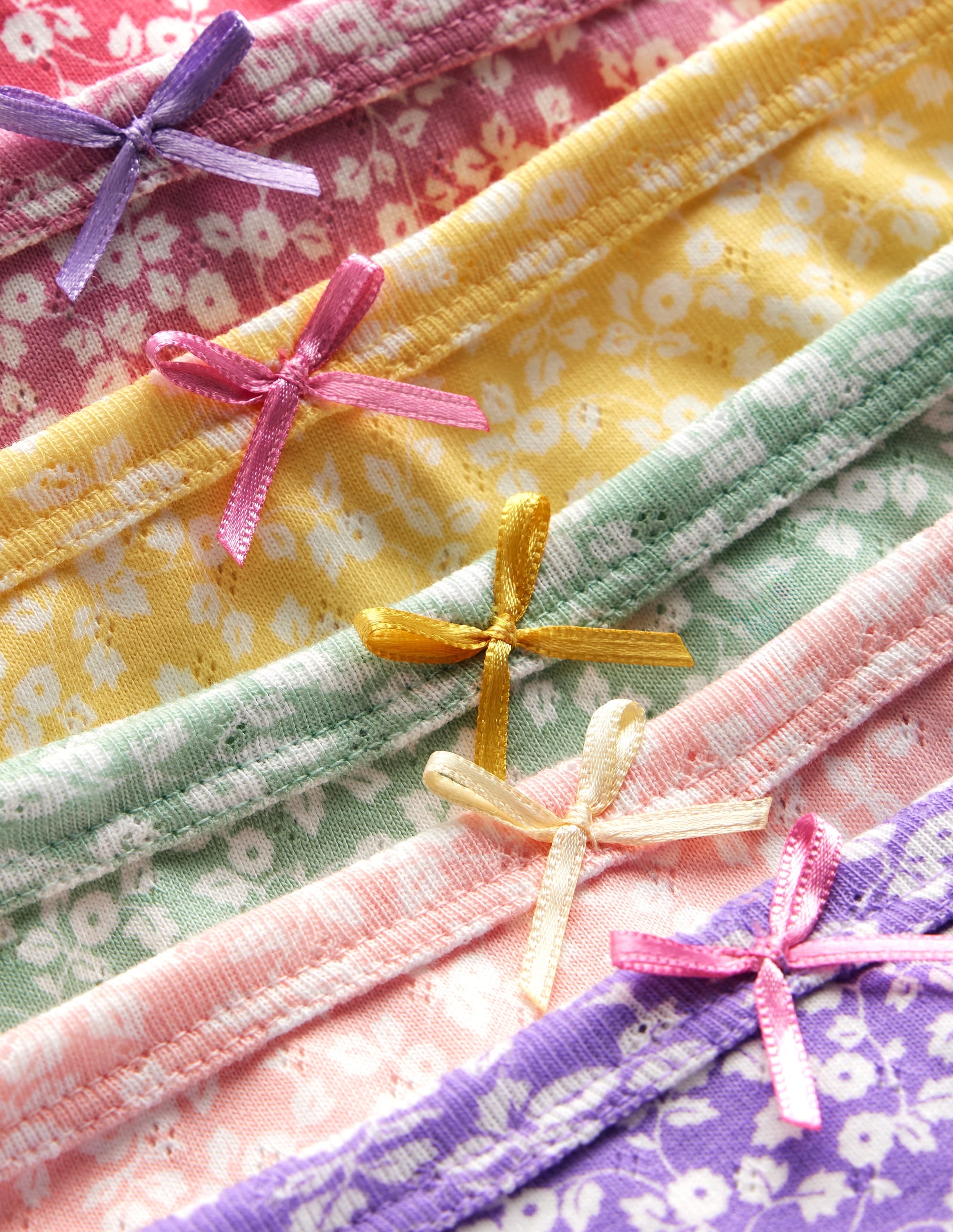 7-pack Pointelle Pants-Multi Ditsy Vine - Image 3