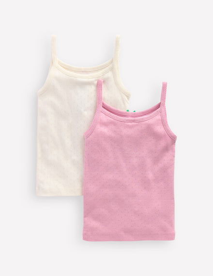 2-Pack Pointelle Vests-Multi