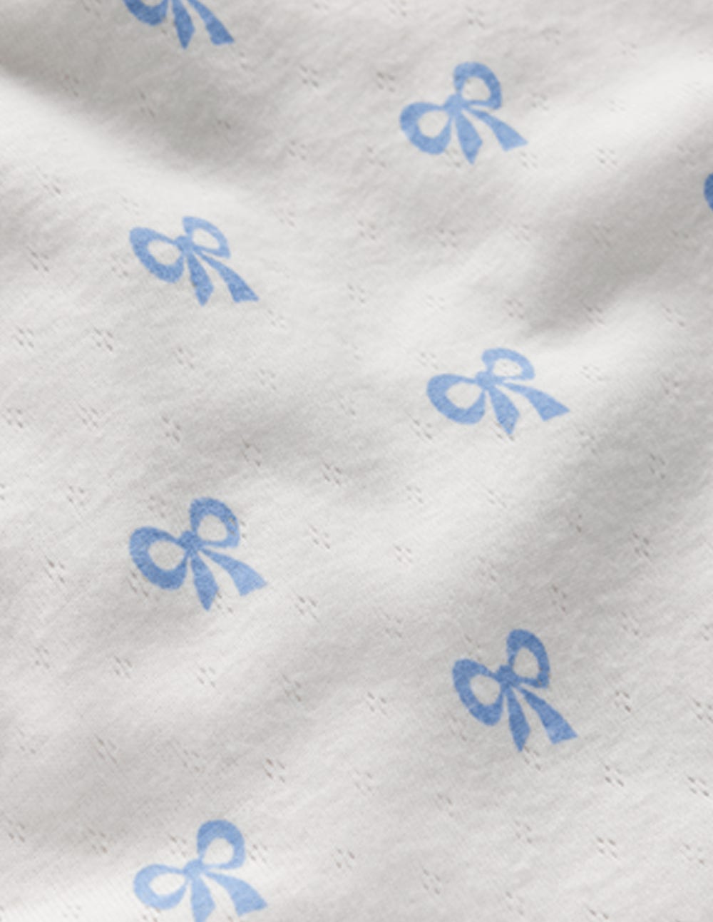 Long Sleeve Pointelle Top-Tiny Bows