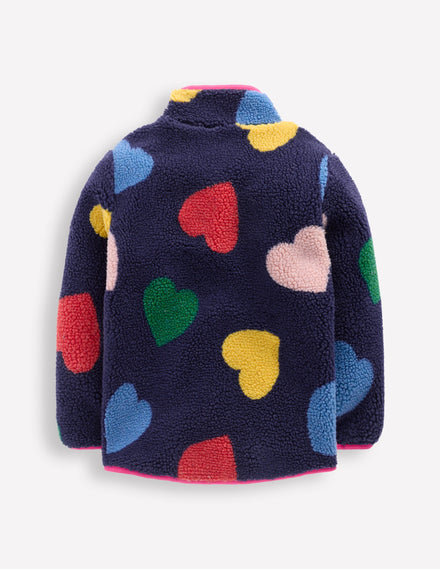 Eden Borg Zip-Through Jacket-Starboard Blue Multi Hearts