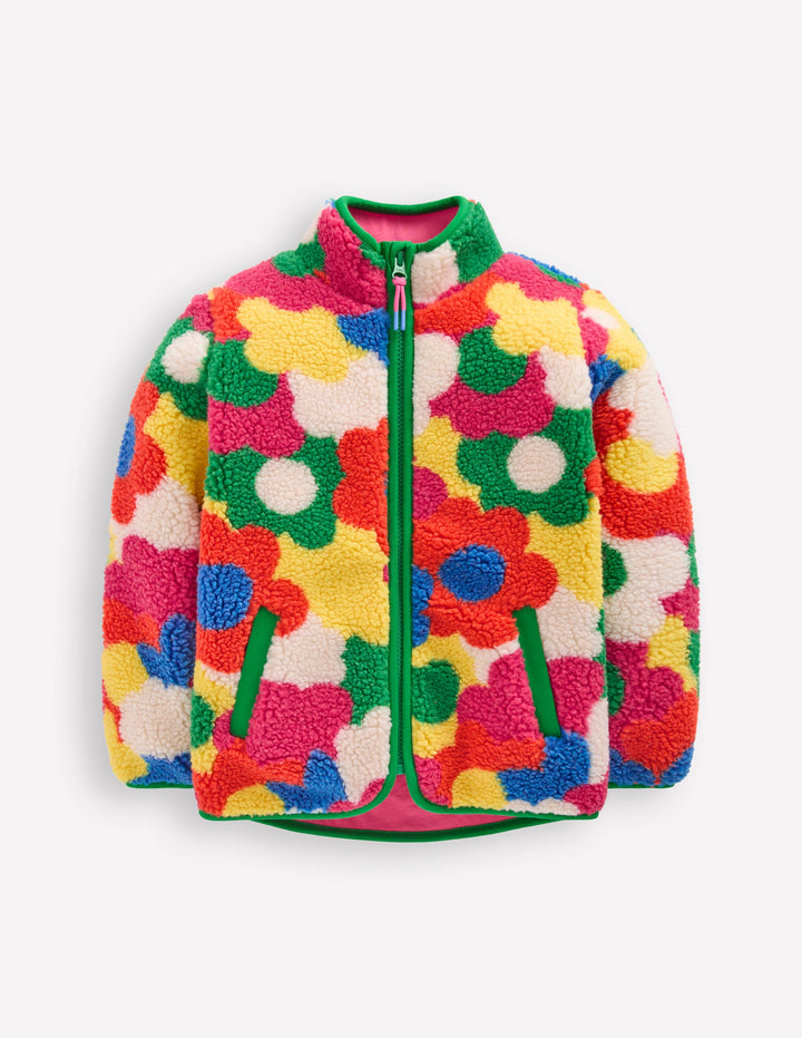 Eden Borg Zip-through Jacket-Multi Flower Power