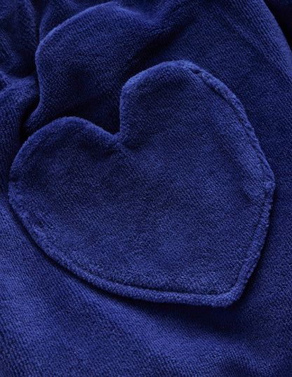 Heart Pocket Velour Jogger-Starboard Blue-3