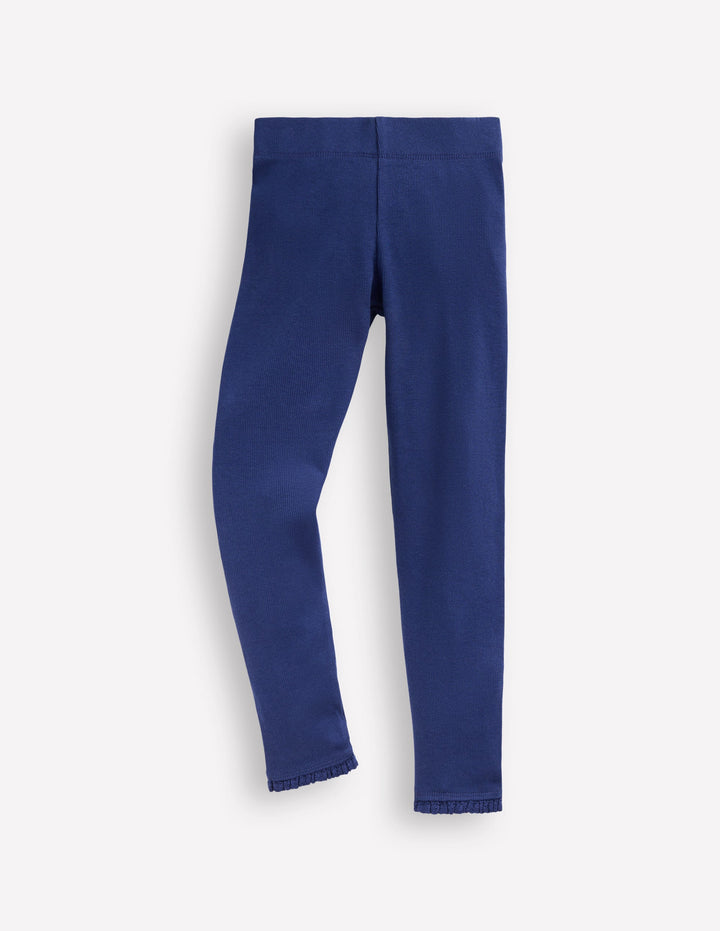 Ribbed Leggings-Starboard Blue