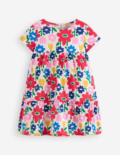 Ariel Twirly Jersey Dress-Multi Pop Flower-1