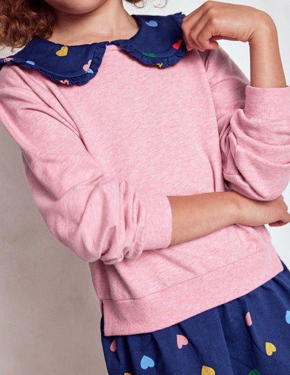 2-in-1 Sweatshirt Dress-Starboard Blue Multi Hearts-2