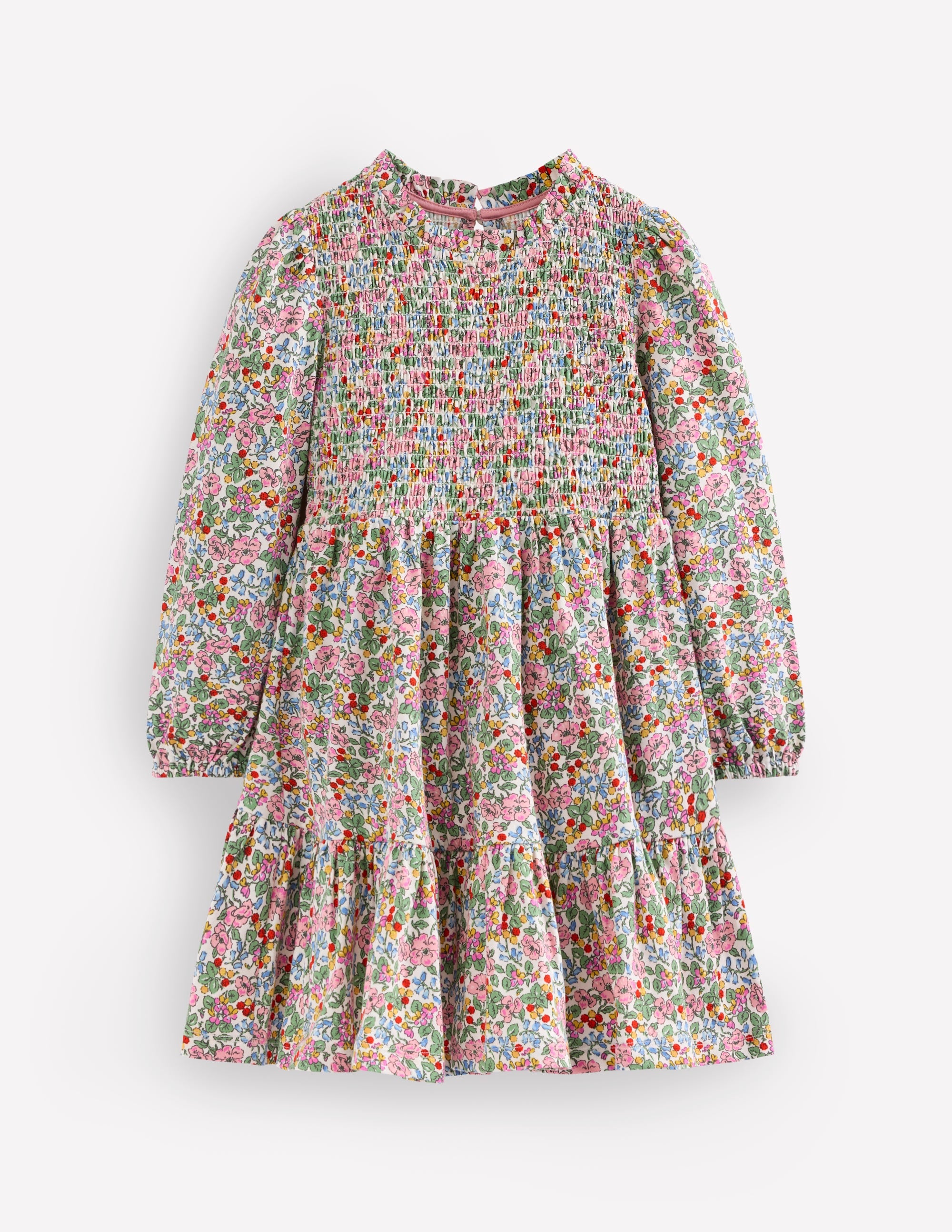 Aurora Long Sleeve Dress-Soft Ivory Berry Floral - Image 1