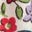 Appliqué  T-shirt Dress-Rose Pink Flowerbed Hearts