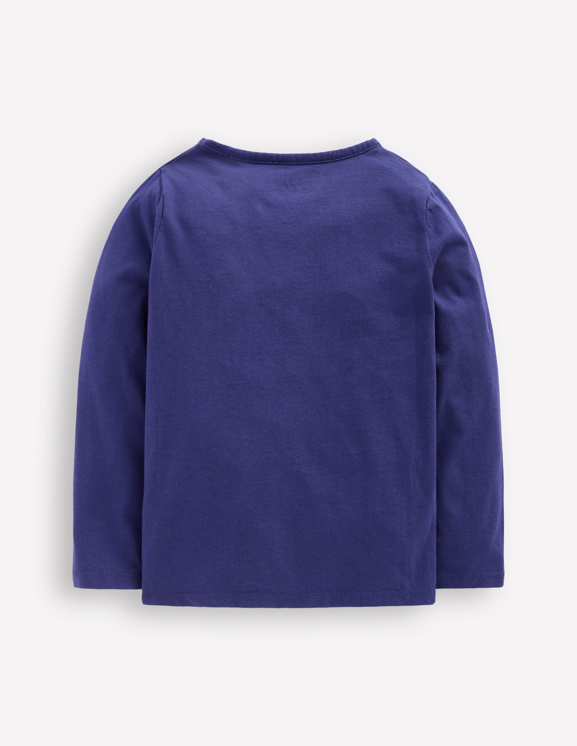 Long Sleeve Bouclé T-shirt-Starboard Blue Unicorn - Image 2