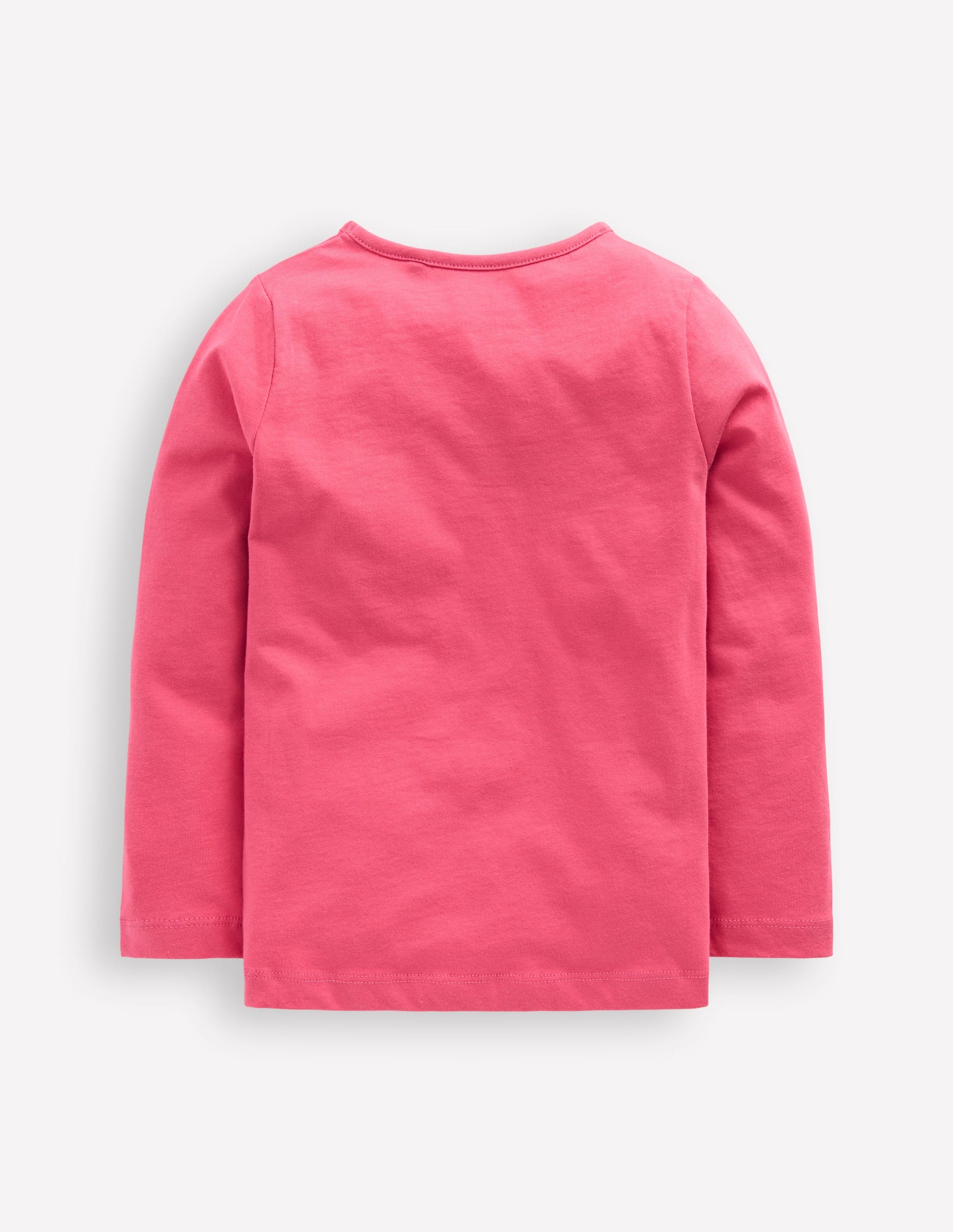 Long Sleeve Riso T-Shirt-Rose Pink Butterflies-2