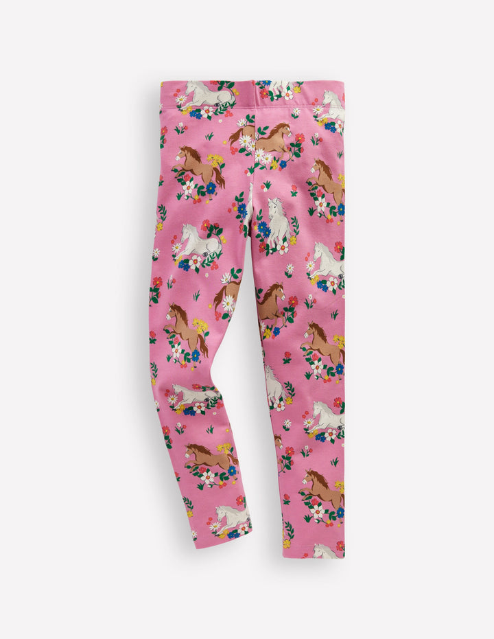 Fun Leggings-Formica Pink Pony Meadow