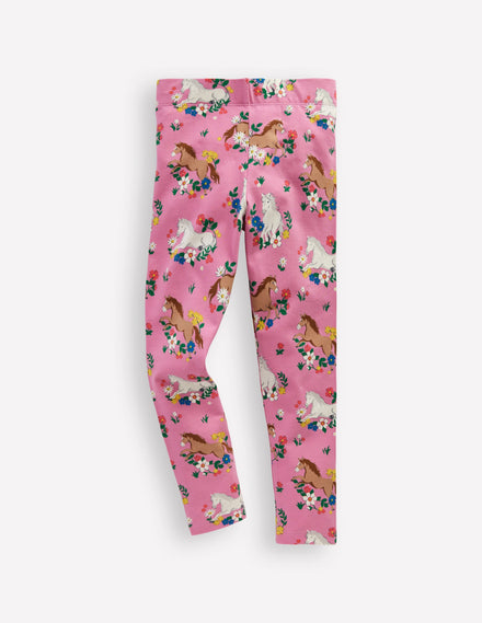 Fun Leggings-Formica Pink Pony Meadow