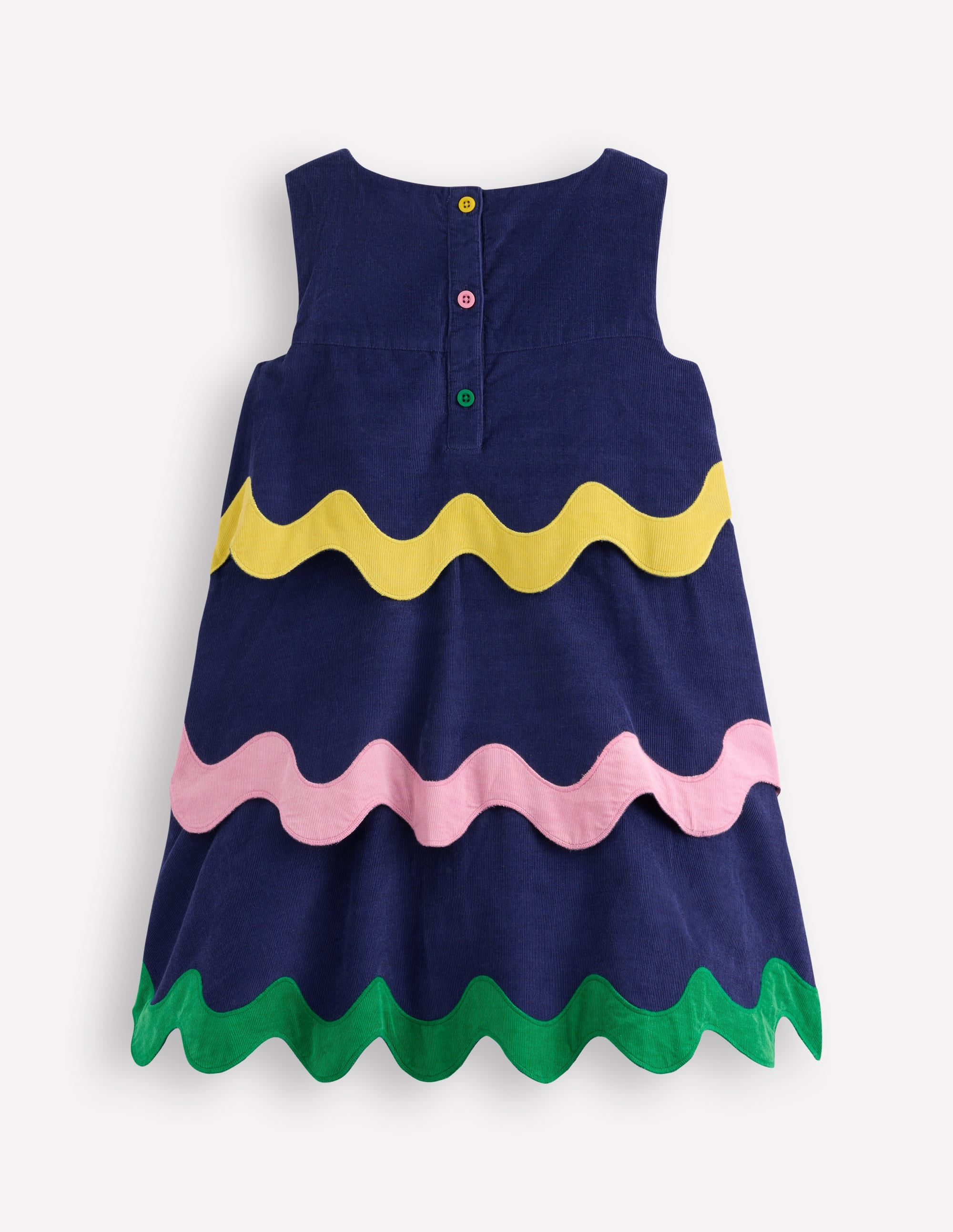 Corduroy Pencil Dress-Sapphire Blue - Image 2