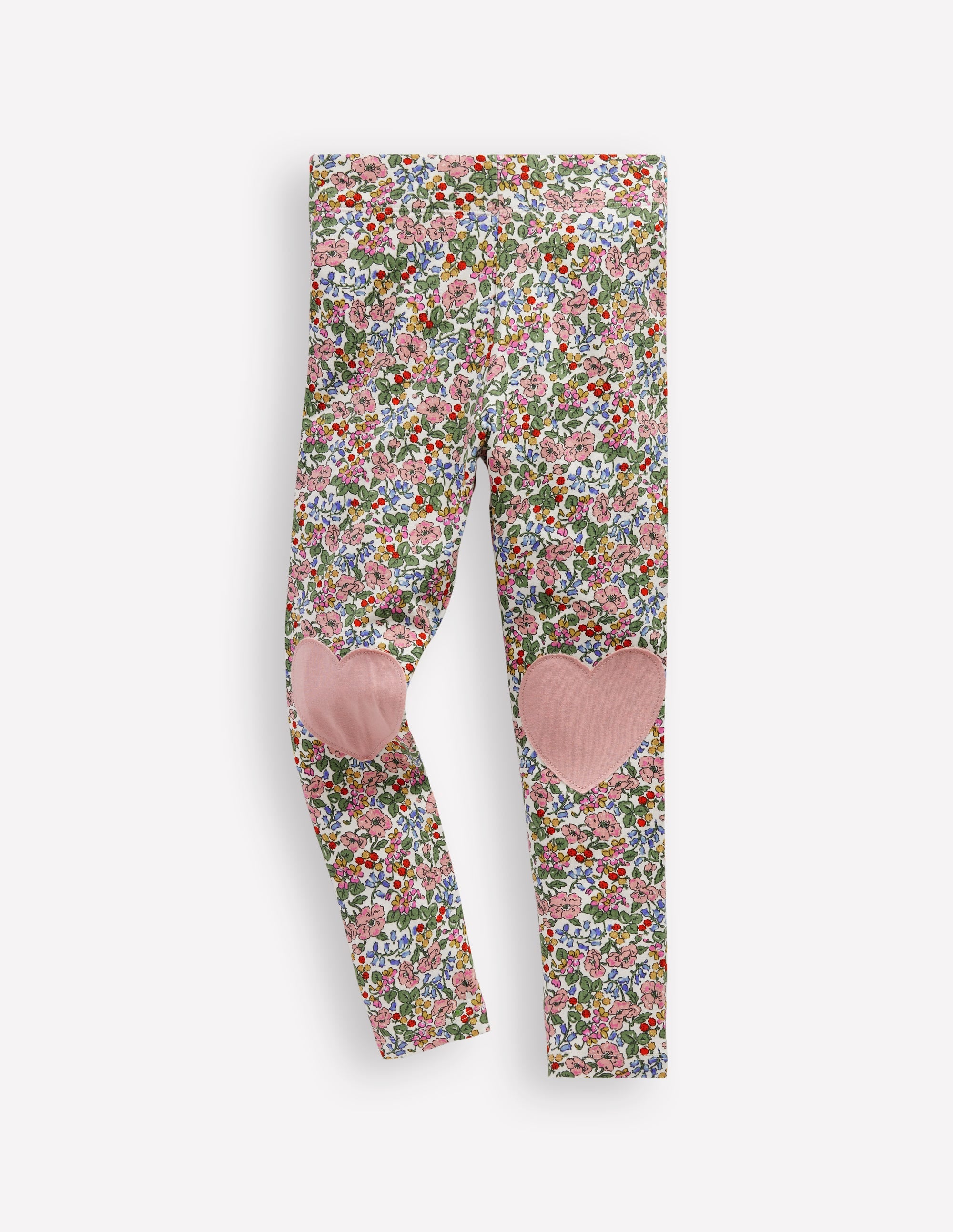 Appliqué Leggings-Soft Ivory Berry Floral - Image 1