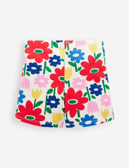 Cartwheel Shorts-Muti Pop Flower