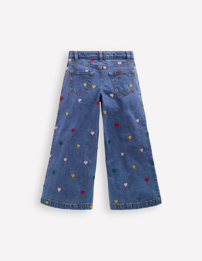 Wide Leg Trouser-Mid Vintage Denim Hearts-3