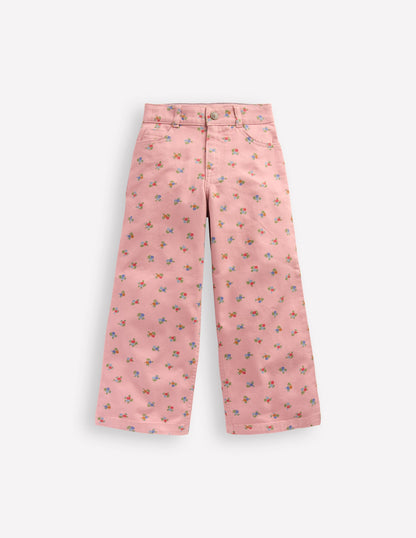Wide Leg Trouser-Vintage Pink Ditsy-3
