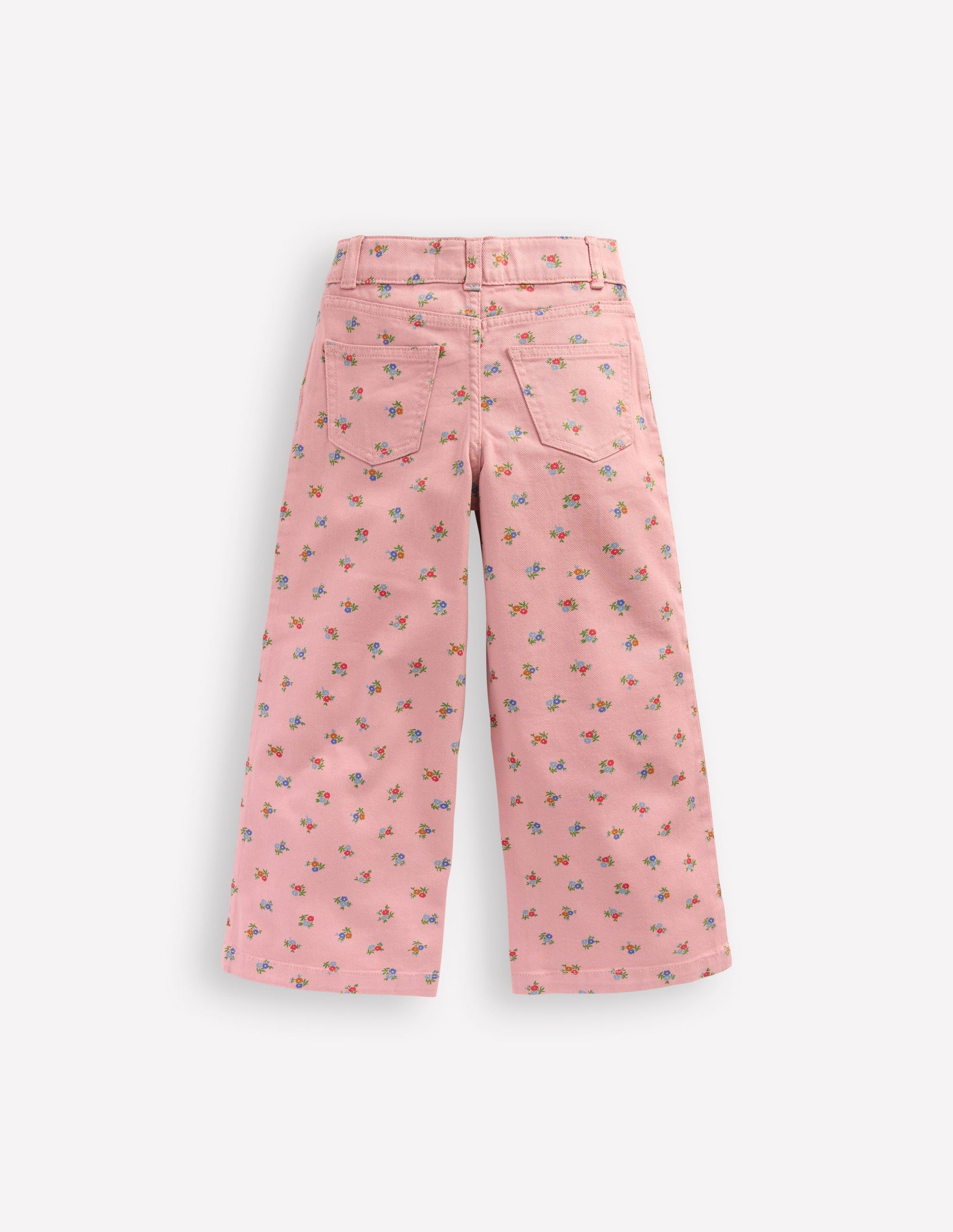Wide Leg Trouser-Vintage Pink Ditsy-4
