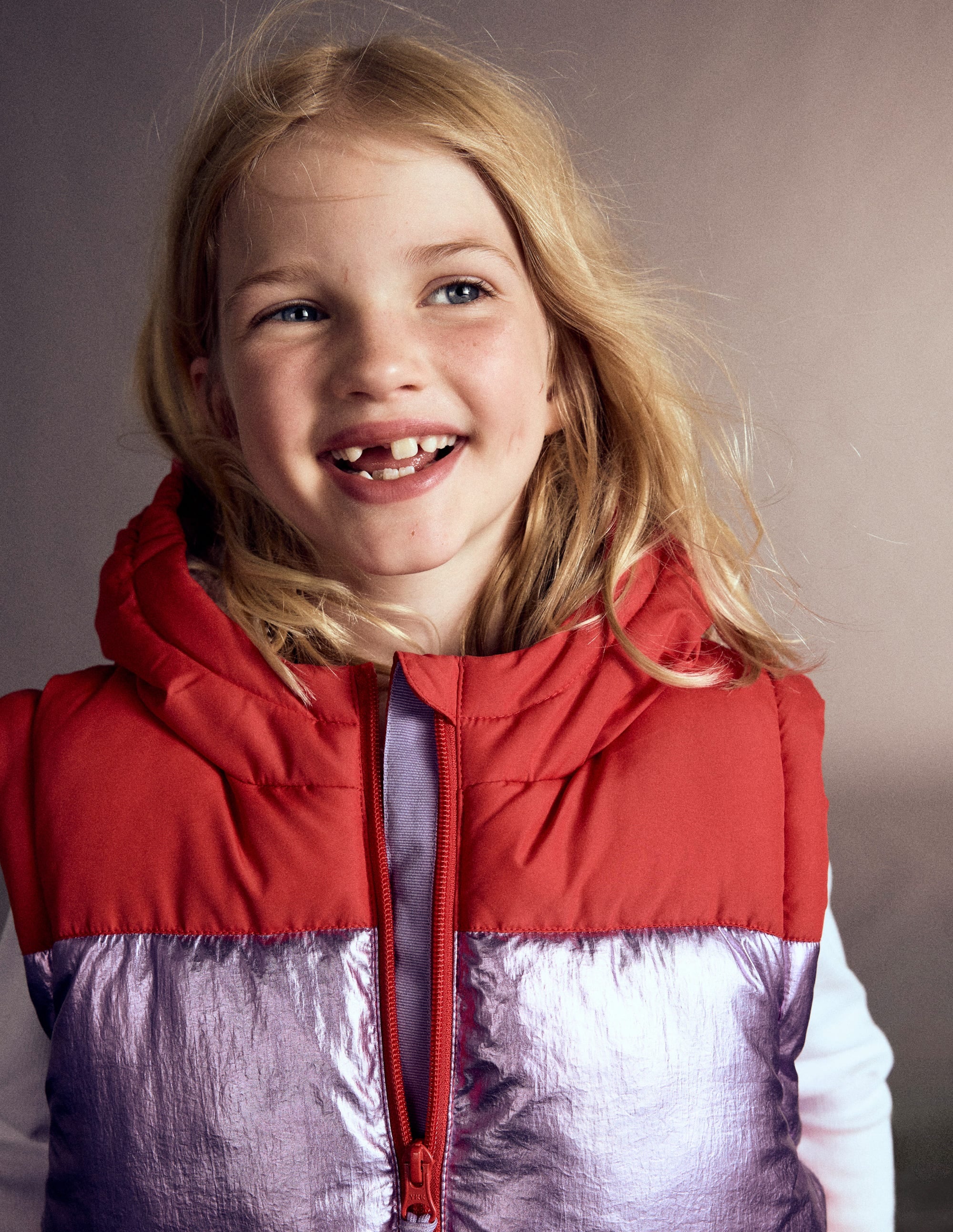 2-in-1 Padded Coat-Red/Pink Metallic - Image 6