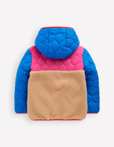 Janie Borg Mix Jacket-Multi Colourblock