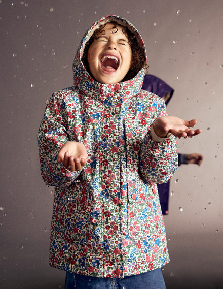 4-in-1 Waterproof Coat-Rapture Rose Flowerbed